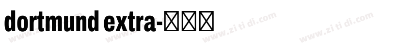 dortmund extra字体转换